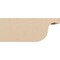 Ekena Millwork 6in. W x 8in. H x 20in. L Del Monte Woodgrain TimberThane Rafter Tail, Primed Tan RFTUR06X08X20DELRCPR - alternate 3